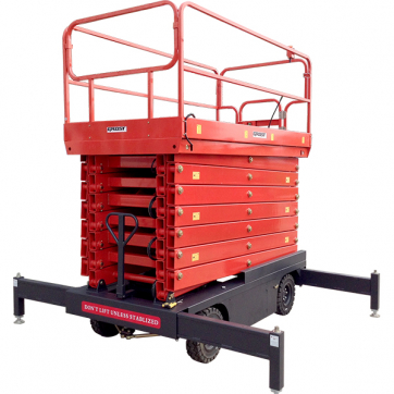 Ножничный подъемник с электроподъемом и аккумулятором GROST Tower 0.5-9 (DC/AC) по выгодной цене в Актобе. Надежное качество и лучшие условия ждут вас.